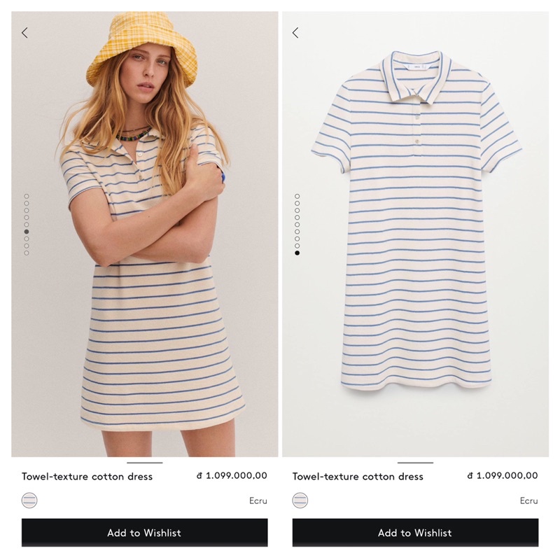 Váy polo nữ Mango | Hàng chuẩn auth vợt sale | Mango 17071088