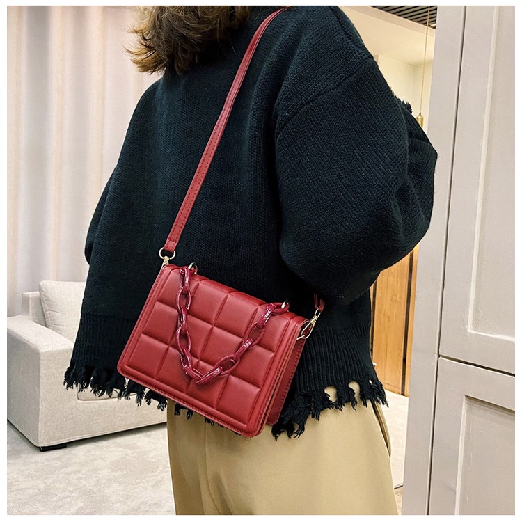 MISCHA Túi Đeo Chéo Vai Bằng Da PU Màu Trơn Thời Trang Sành Điệu Cho Nữ