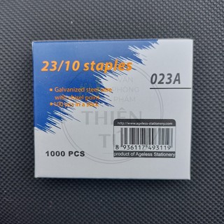 Kim bấm giấy 23/10 từ 50-70 tờ (Lốc 10 hộp) dùng cho Máy bấm kim số lớn KwTrio 50SA, Dập ghim đại 50LA 023A