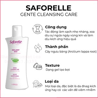 Dung dịch vệ sinh Saforelle Solution Lavante Doux (Bill ảnh phải)