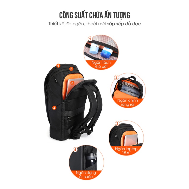 ZÓNG® Balo Da Thời Trang WEROCKER 2110