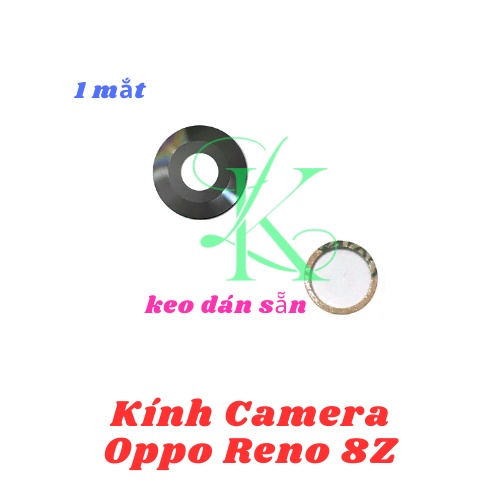 Kính camera Oppo Reno 8Z có sẵn keo dán