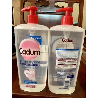 Tắm gội cadum 750ml cho bé xuất xứ pháp