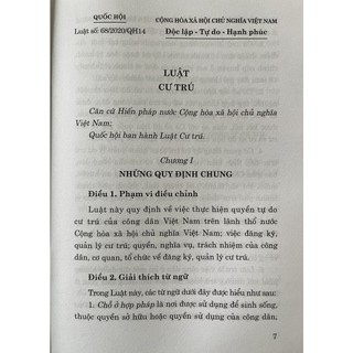 Sách     Luật Cư Trú
