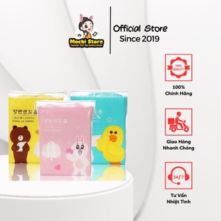 Bông Tẩy Trang Silubi Line Friend Bịch 200 Miếng