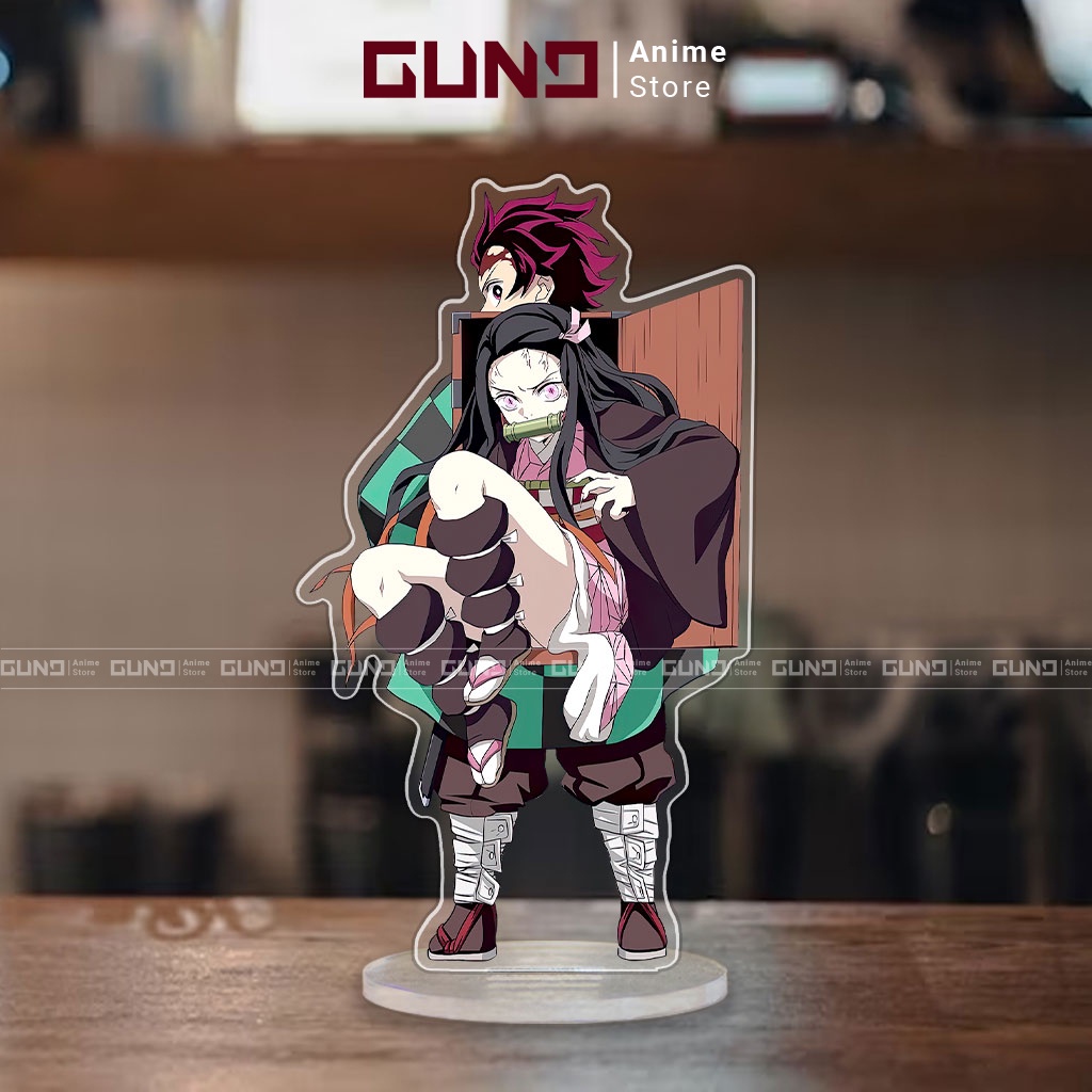 Mô hình Standee Demon Slayer Kimetsu No Yaiba đứng 15cm Tượng Mica Acrylic Anime trang trí trưng bày decor bàn học