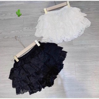 Quần đùi ren nhiều tầng mặc ngủ, quần đùi ren mặc váy chất ren mềm mịn không ngứa bao xịn_PC_Nxboutique