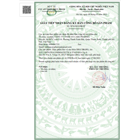 Canxi hữu cơ Amoma CalciumKids hộp 20 gói, dạng nước giúp bé dễ dàng uống không gây nôn trớ