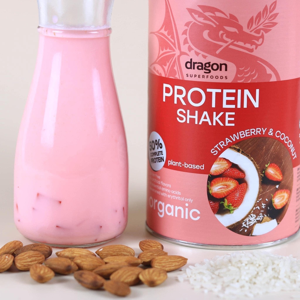 Bột protein Shake thực vật hưu cơ nhiều vị Dragon Superfoods 500gr