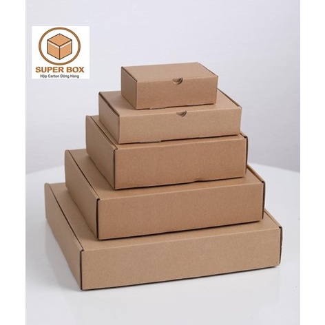 18x12x4 Combo 20 hộp Carton nắp gài đóng hàng