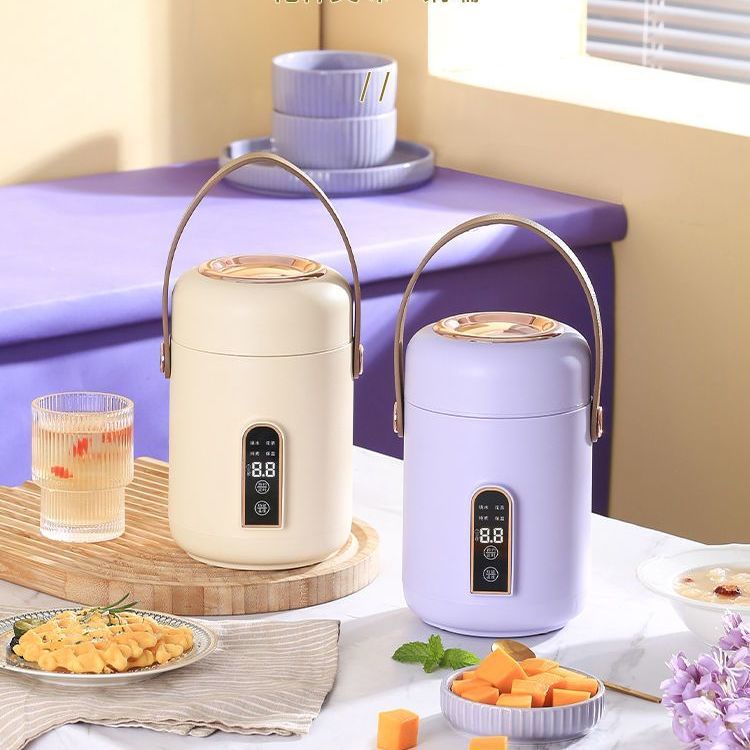 Nồi cơm điện mini sức khỏe điện hầm nồi điện hầm cốc văn phòng nhỏ cháo hiện vật cháo tự động