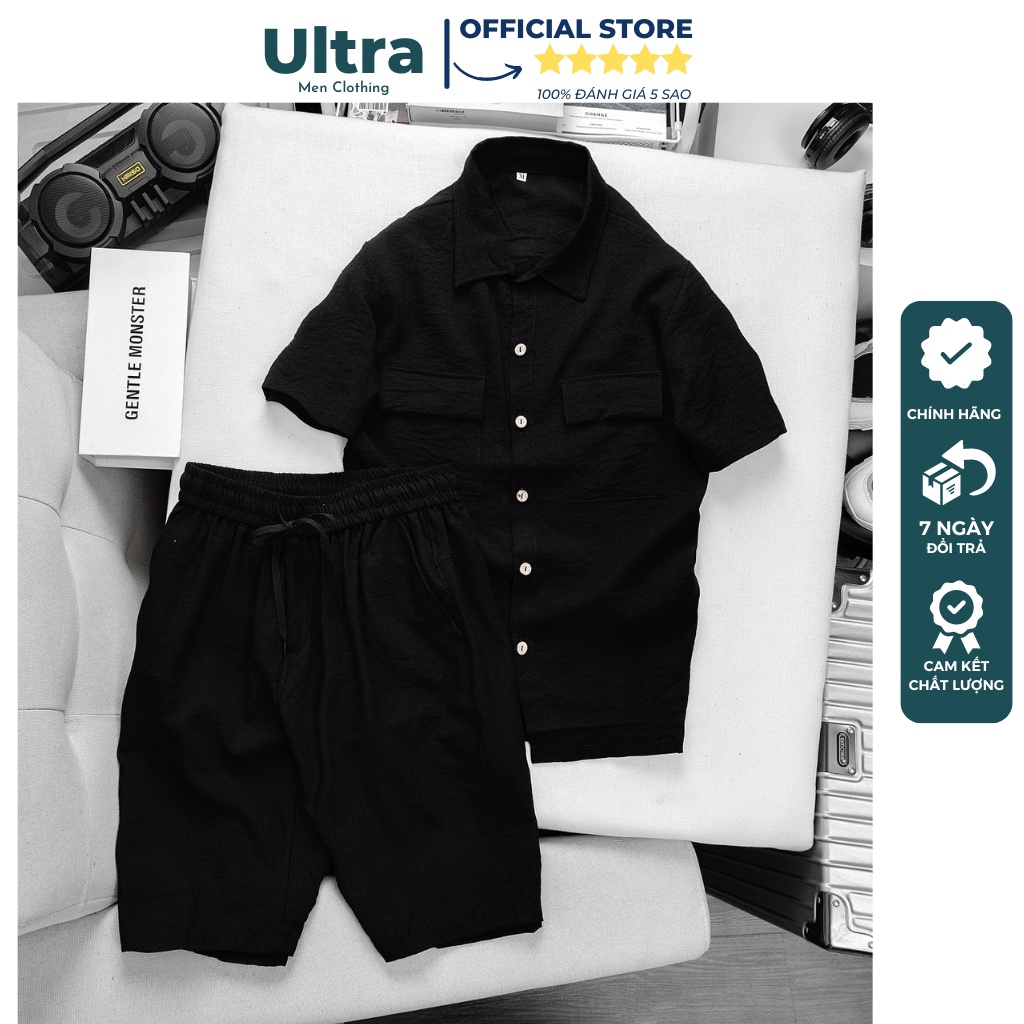 Bộ hè thể thao nam thun lạnh Hàng Cao Cấp Ultra Men UM41 Bộ quần áo nam chất mát mặc nhà hành xịn đẹp chuẩn phom 2023