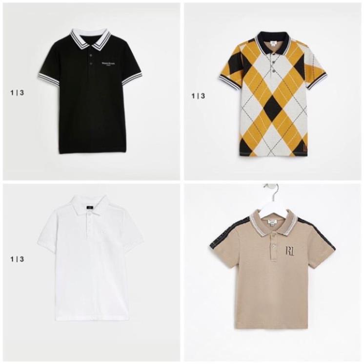 ( RIVER ÍLAND CHÍNH HÃNG ) Áo polo cộc cho bé trai mùa hè