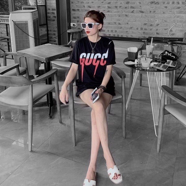 Aó phông chữ GGUCCIi nhọn .Hàng đủ size S , M , L , XL