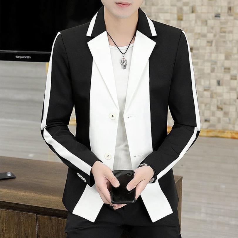 Áo vest nam áo vest phối 2 màu trắng đen cực chất phong cách Hàn Quốc H56 | BigBuy360 - bigbuy360.vn