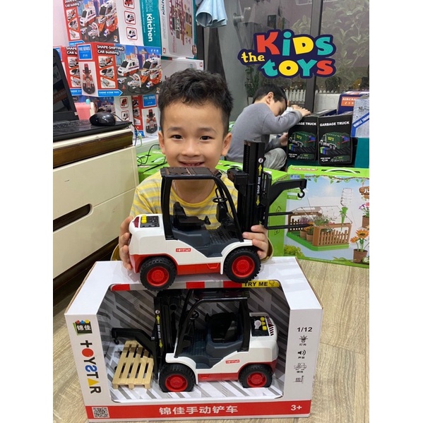 Xe Nâng, Xe Cẩu Đa Năng cao cấp Toystar âm thanh, đèn, đa chức năng.