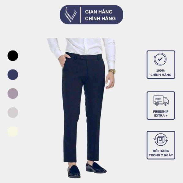 !! Quần Âu Nam Công Sở Ống Côn Ôm Dáng Vừa Phải Chất Liệu Tuyết Hàn Cao Cấp Co Dãn Nhẹ !!