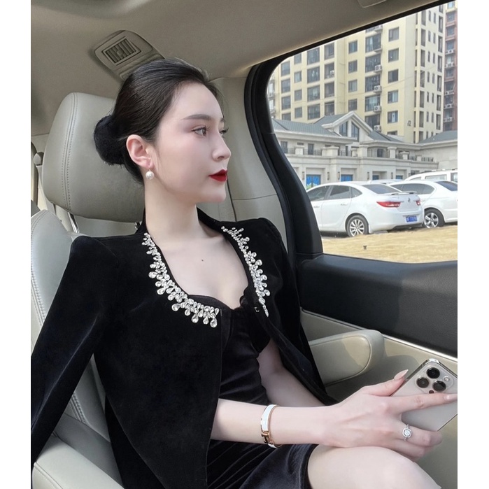 Khuyên Móc hạt ngọc trai nhân tạo đơn giản sang trọng KT403