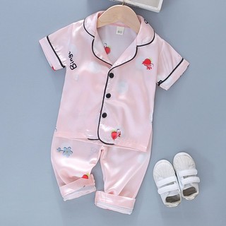 Bộ Pijama Chất Lụa Gấm Tay Dài- Quần Dài