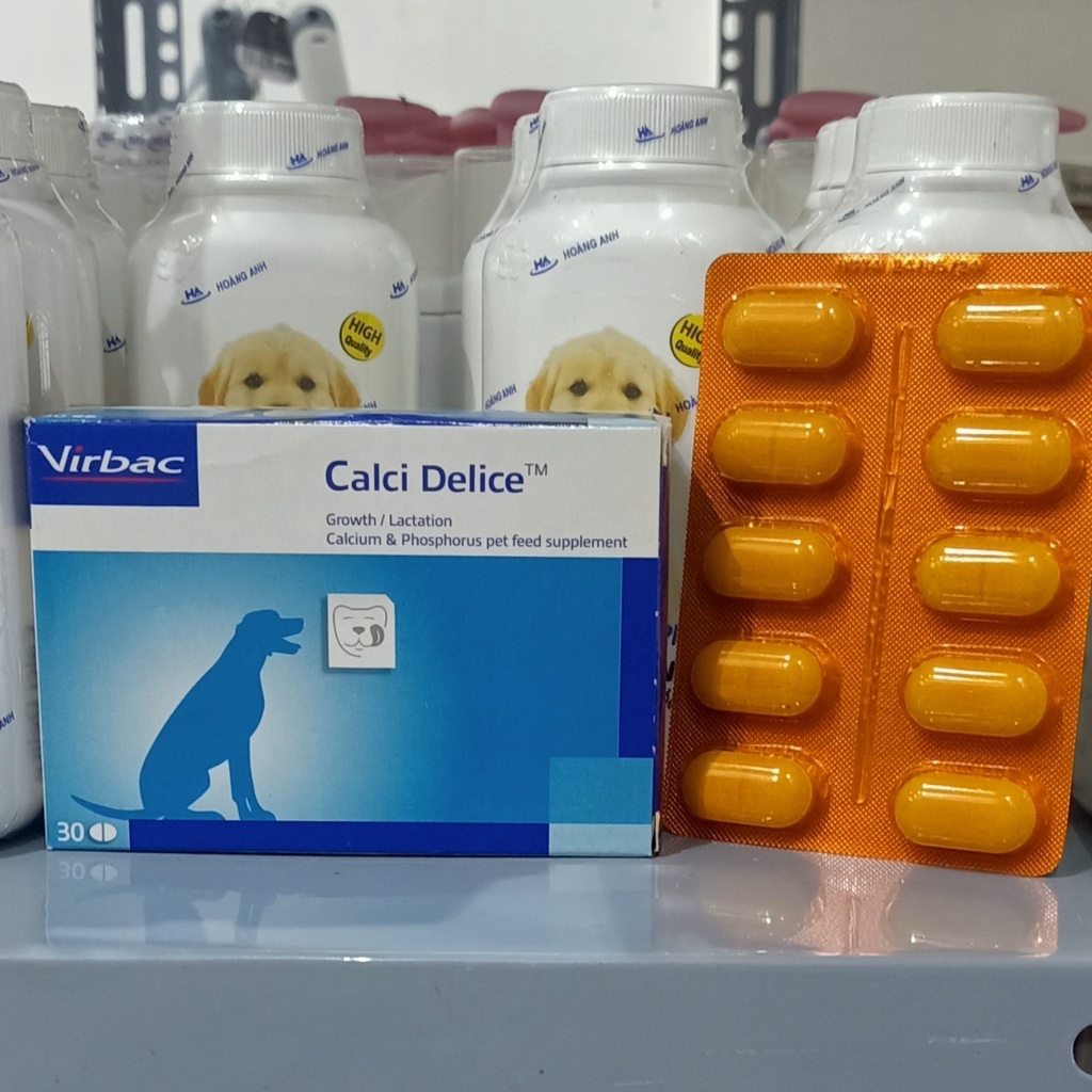 Canxi Chó Calci Delice Virbac ( Mẫu Mới hsd 10/ 2024 )