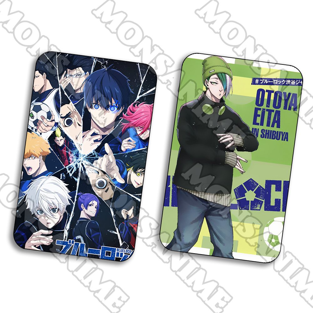 Ảnh card bo góc BLUE LOCK ver MẢNH VỠ chibi manga thẻ bo viền 5*8cm sưu tầm xinh xắn 1 tấm