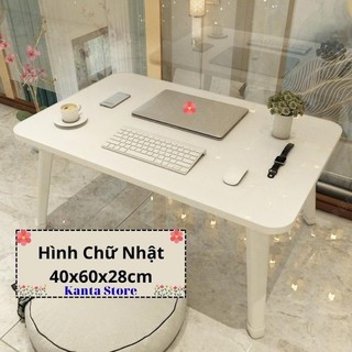 Bàn học gấp gọn ngồi bệt, bàn chân nhựa cứng 40x60cm mặt gỗ MDF loại đẹp G125
