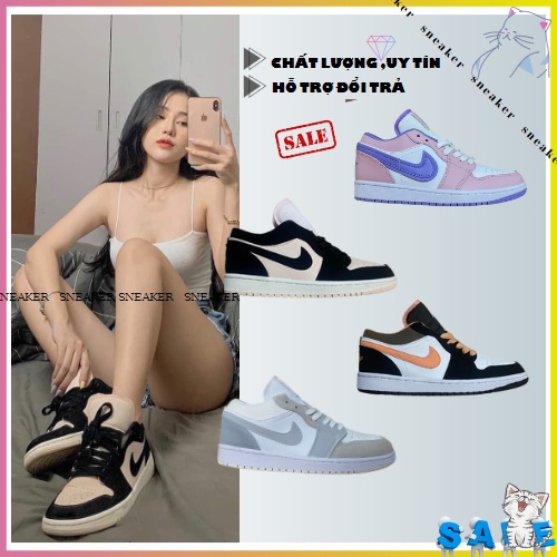 Giày thể thao JOR_DAN low 1 các mẫu,Giày sneaker JD low dành cho nam nữ hot hàng chuẩn 1:1 full bill bill box phụ kiệ