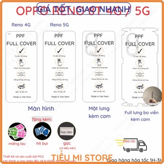 Dán ppf oppo reno 8t 4g / 5g loại trong, nhám, dành cho màn hình,mặt lưng, full viền