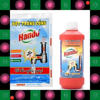 Bột thông cống 100g nội địa Hando [Không dùng khi tắc bằng chất thải vô cơ] [Không dùng thông tắc bồn cầu]