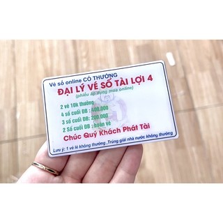 Bảng vé số-In cố định (Vui lòng gửi thông tin cho shop)