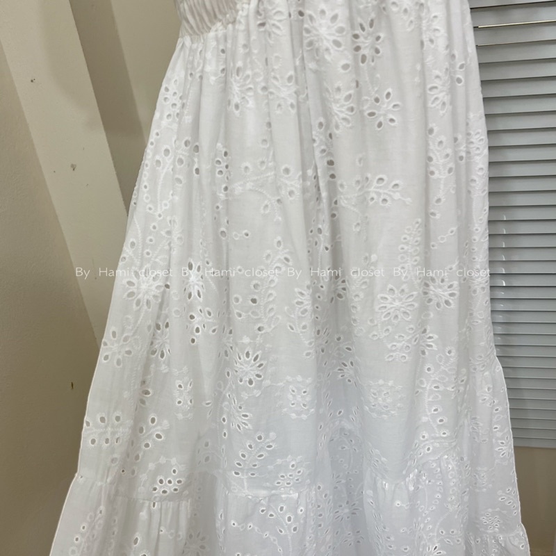 Váy thô trắng chun ngực dáng maxi dài hàng loại 1 có size