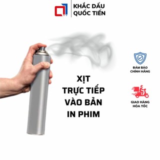 Chai xịt phim khắc dấu polymer, giúp đen phim thương hiệu quốc tiến 600ml