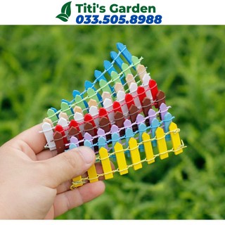 Mô hình tiểu cảnh🌈🌈🌈Hàng rào trang trí nhiều màu sắc trang trí tiểu cảnh, sân vườn, terrarium, DIY