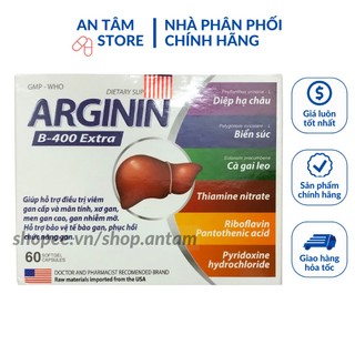 Bổ gan Arginin 400 - TĂNG CƯỜNG CHỨC NĂNG GAN