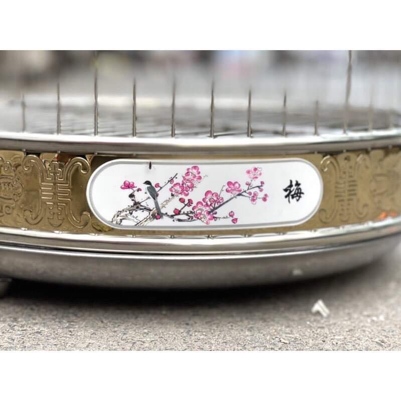 Lồng chim decor, Lồng chim hoạ mi, khướu, choè than size 40 và 42 lồng inox Tàu.