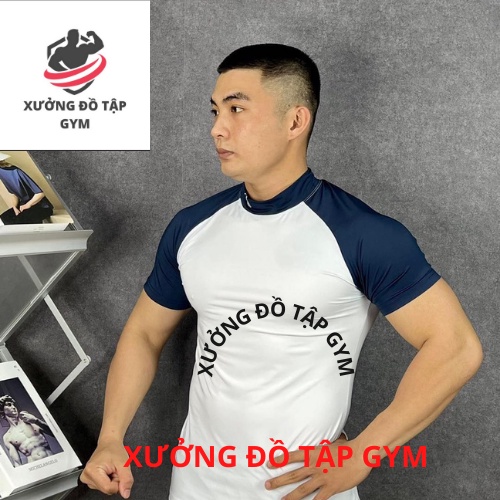 Áo Thể Thao Nam LA Sport thun lạnh tập gym cổ tròn ngắn tay vải thoáng mát co giãn chuẩn form nhiều màu