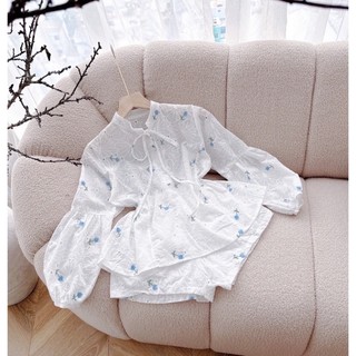 SET ÁO XÔ THÊU NỔI HOA