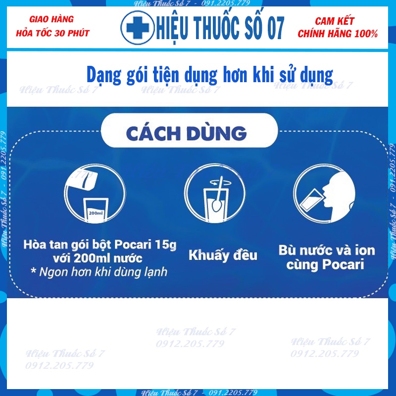 Pocari Sweat bột hộp 5 gói Date mới 12/2024 - Thức uống bổ sung ion, nước điện giải cho cơ thể mọi lúc mọi nơi