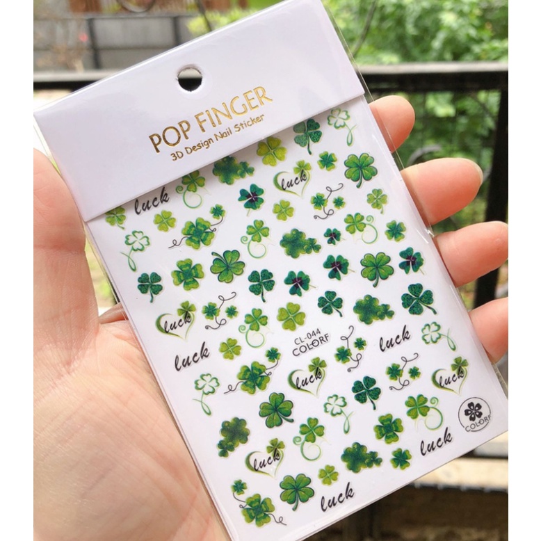 mã sticker cỏ 3 lá