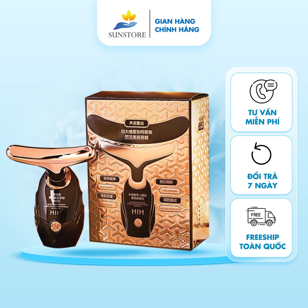 Máy massage nâng cơ mặt , mát xa mặt cổ HIH, đẩy dưỡng chất trong mặt nạ vào sâu bên trong da - SUN STORE
