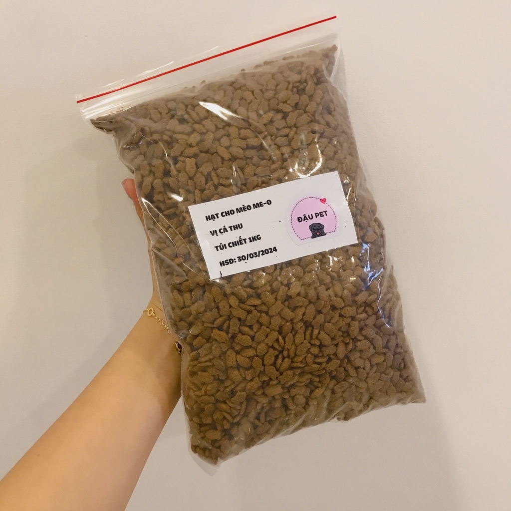 Thức ăn cho mèo hạt Me-O vị Cá ngừ/Cá thu/Hải sản - bao chiết 1kg - Đậu Pet