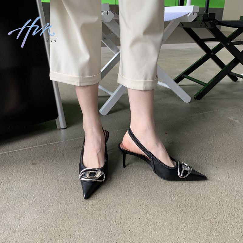 Sandal Cao Gót Mũi Nhọn Thiết Kế Mới Thời Trang 2023 Dành Cho Nữ