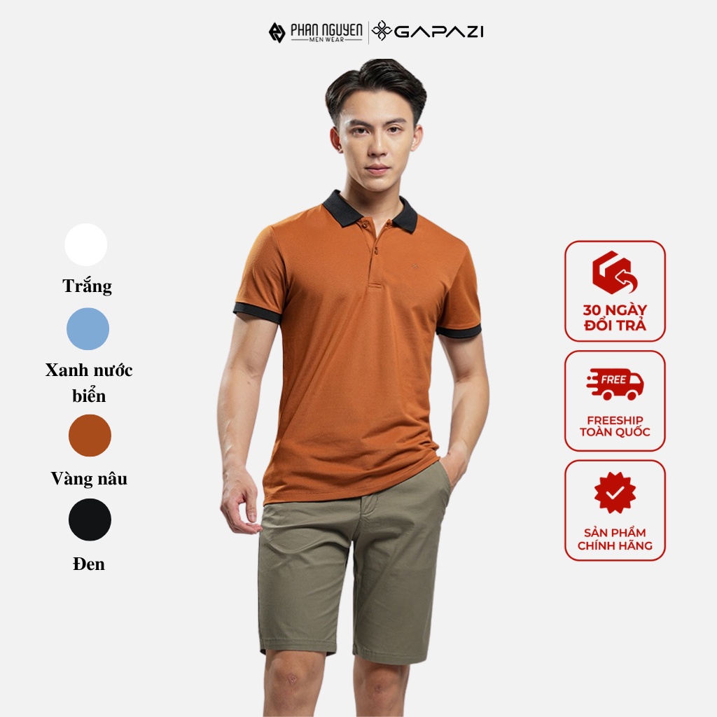 Áo polo nam basic ngắn tay cao cấp Gapazi chất vải chống nhăn, thoáng mát, phong cách đơn giản, thời thượng GAP.001-010