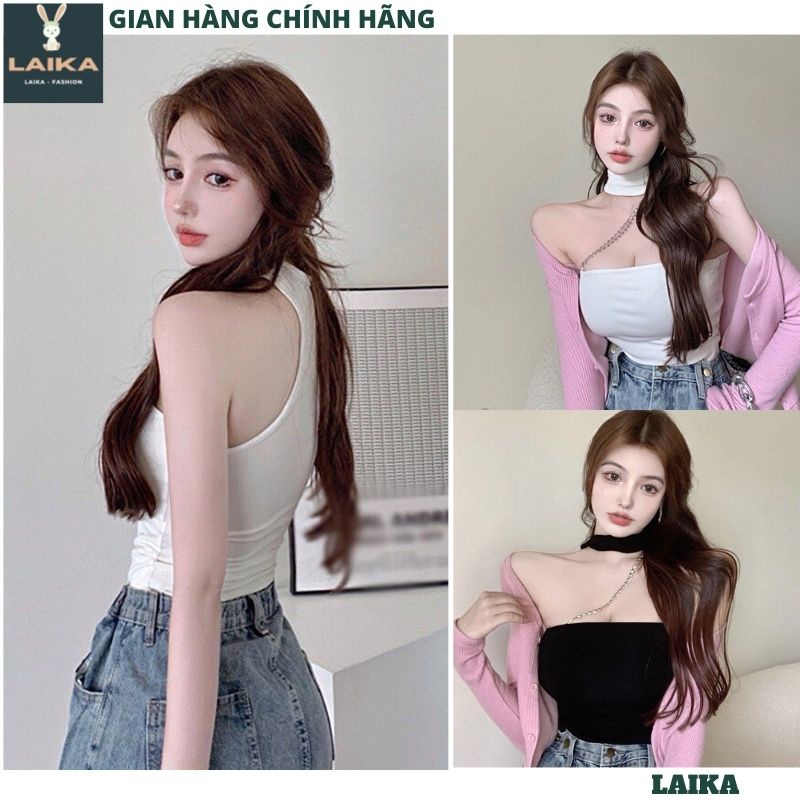 Áo quây - Áo ống cúp ngực dây xích cổ choker bó sát sexy siêu đẹp ôm body hiện đại hàn quốc - LAIKA