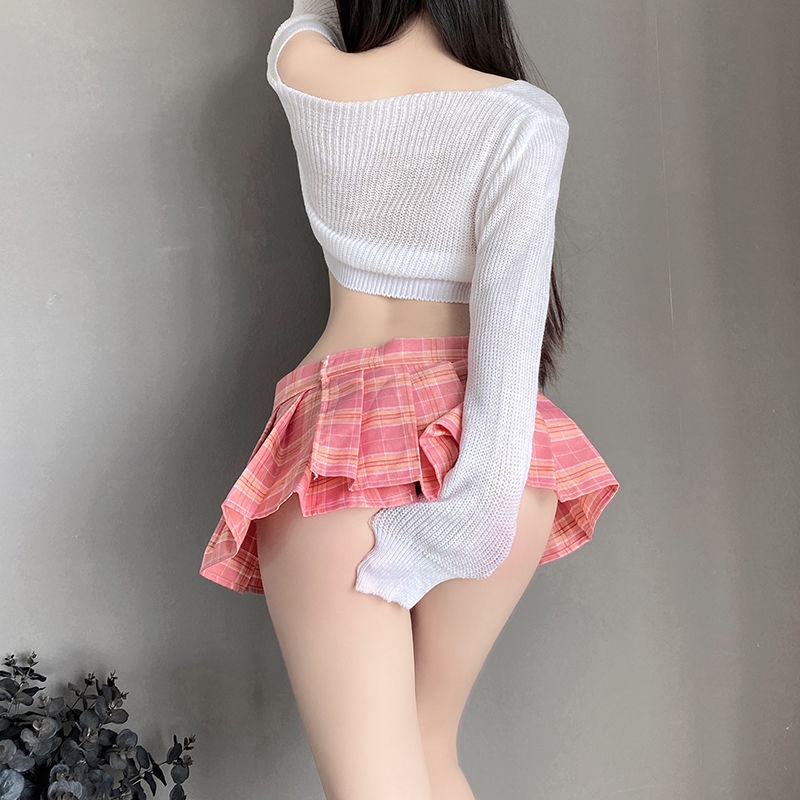 Cosplay nữ sinh gợi cảm trễ vai anime - váy ngủ hở mông sexy hóa trang học sinh trung học | BigBuy360 - bigbuy360.vn