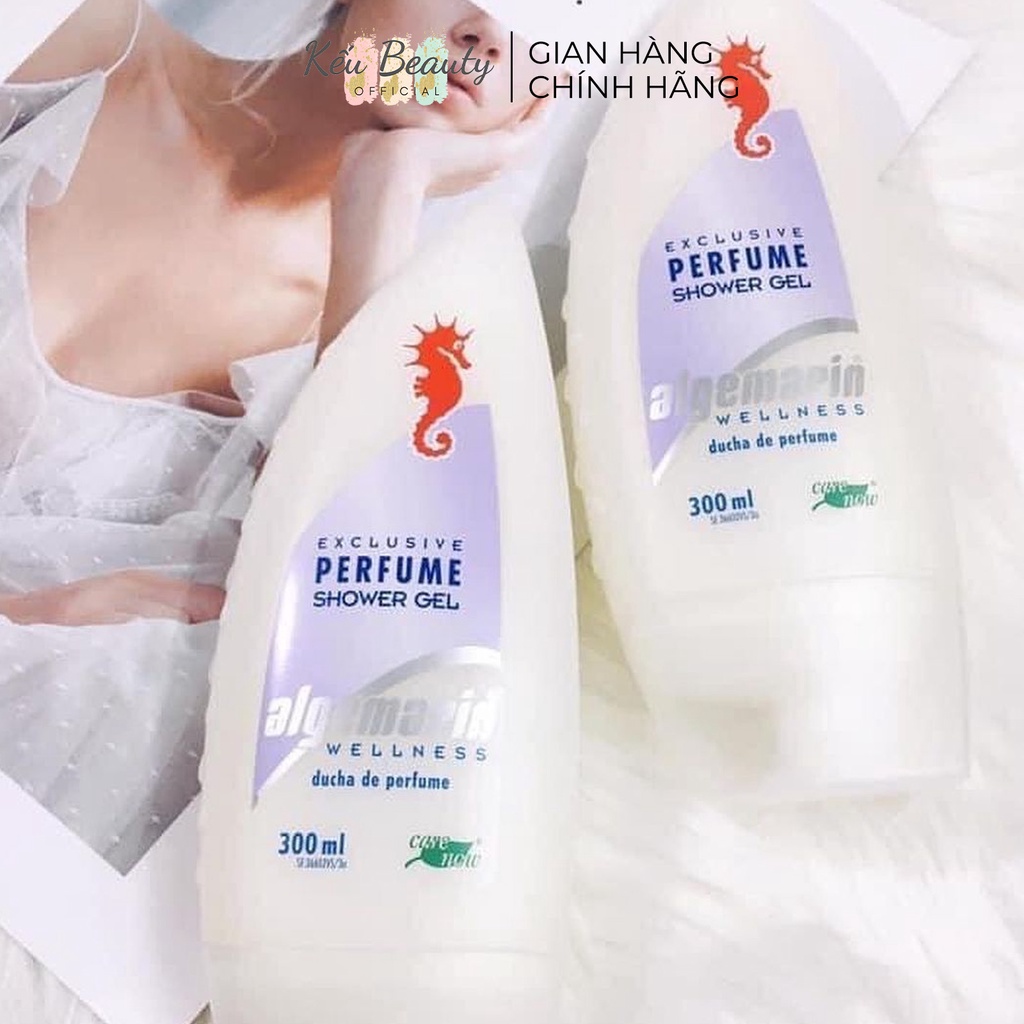 Sữa tắm cá ngựa hương nước hoa ALGEMARIN Exclusive Perfume Shower Gel chai nhọn 300ml