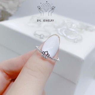 Gía xưởng Nhẫn vương miện nhỏ xinh bạc ta - BYL JEWELRY