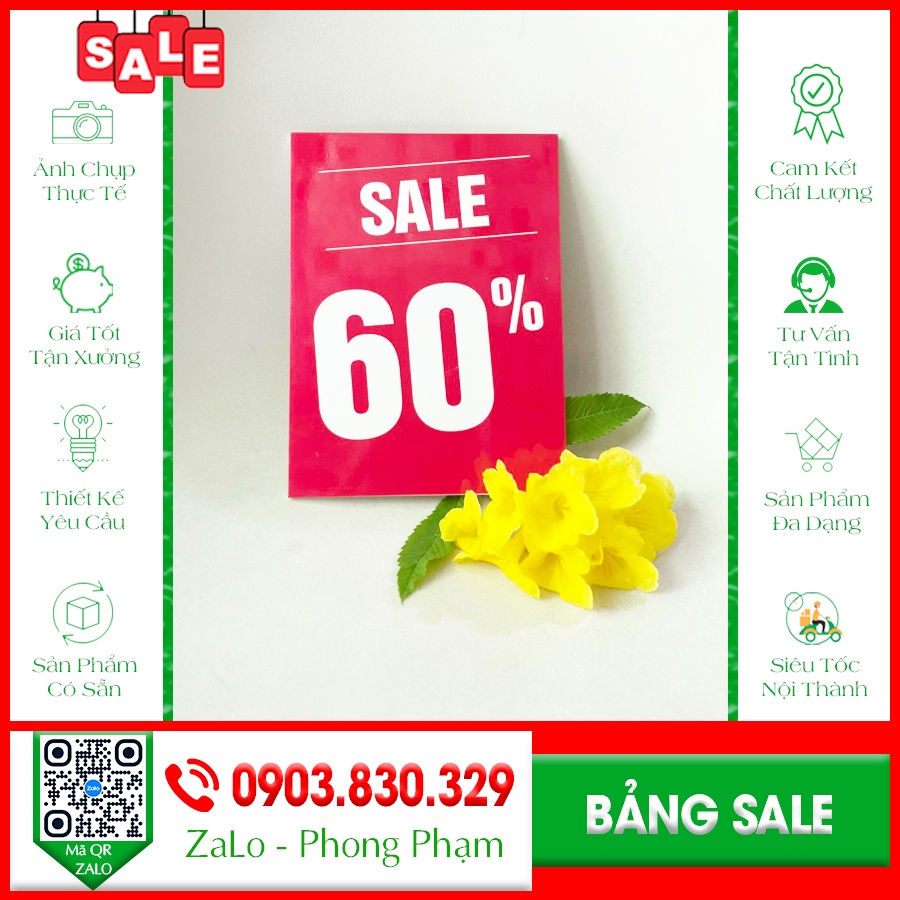 Bảng sale 10%, bảng sale, bảng sale đồng giá, bảng sale 20%, bảng sale 30%, bảng sale 40%, bảng sale 50%, 60%