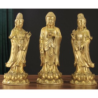 Tượng Phật Adida và Quan Thế Âm Bồ Tát