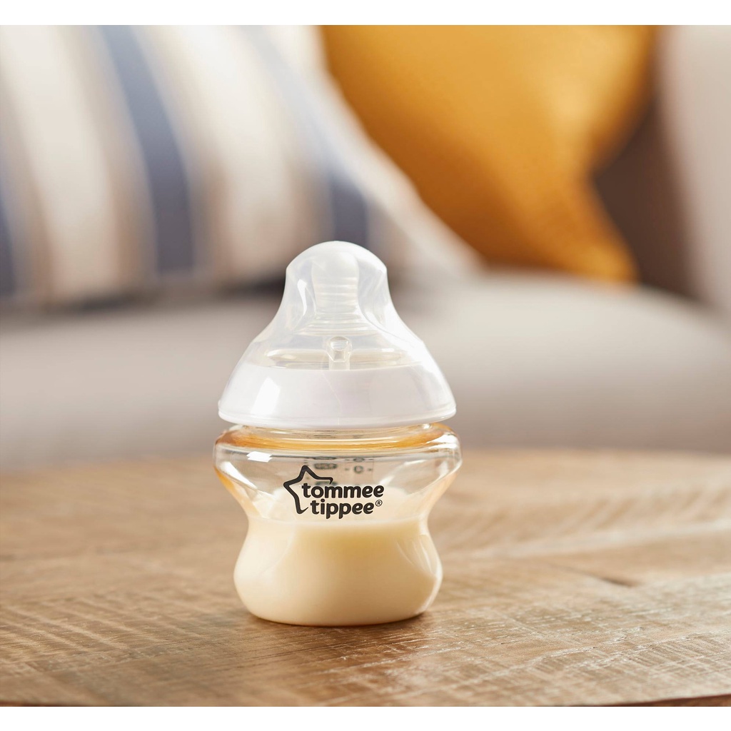 COMBO 2 Bình Sữa Tommee Tippee PPSU Ty Siêu Mềm Tự Nhiên 150ml TẶNG 1 Túi Nước rửa rau củ quả Organic Lamoon 400ml